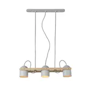Auden Industrial 3-Lights Hanging Pendant Light Lamp Metal Shade White