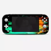 Skins Decals wrap for Nintendo Switch Lite - Orange Green Smoke