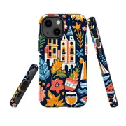 For iPhone 13 mini Tough Protective Cover, Summer Fun