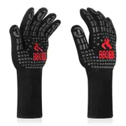 BBQ Grill Gloves Fireproof 800℃ Extreme Heat Resistant Silicone Non-Slip Oven