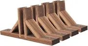 BEBEMOKO Pcs Wood Fence Base Support Brackets Garden Fence Post Holder Anti-Tipping Easy Install
