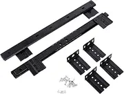 DOITOOL 1 Pair Guide Keyboard Drawer Cabinet Sliders Track Heavy Duty Ball Bearing Slides Heavy Duty Slides Kitchen Drawer Slider Bracket Desk Small Drawer Cold Rolled Steel