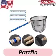 Telescopic Folding Aluminum Handle Fishing Landing Net 4 Section Extending Pole