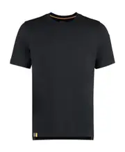 logo-tag cotton T-shirt S Black