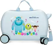 Joumma Disney Monsters Inc Boo Children's Suitcase Blue 45x31x20cm Hard ABS 24.6L 1.8 kg 4 Wheels Hand Luggage, Blue, Children's Suitcase, Blue, Children's Suitcase