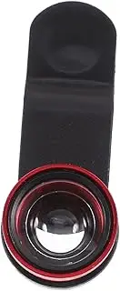 SEWACC 2 Sets 3 1 Phone Lens Kit Red Fish Eye Wide Angle Macro Lens with Clip for Smartphones for Capturing Detailed Photos Scenic Views