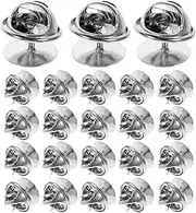 Operitacx Pack of 50 Tie Pins 10 mm Safety Pin Backs Enamel Pin Backs for Crafts