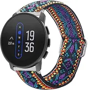 Compatible for SUUNTO 9 Peak Band, Lamshaw Stretch Elastics Nylon Adjustable Replacement Strap Accessories Compatible for SUUNTO 9 Peak Smartwatch