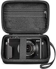 Camera Case for Canon PowerShot G7 X Mark II/ G7X Mark III Digital 4K Vlogging Camera, SX740/ SX730/ SX720/ SX620/ Ivy Mini/ CLIQ+2, for Sony ZV-1/ ZV-1F/ ZV-1 II, Point and Shoot 4K Video Camera Bag