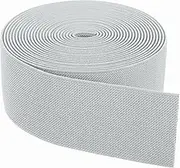 uxcell Elastic Bands for Sewing 5cm x 4.6m Gray Knit Elastic Spool High Elasticity for Wigs, Waistband, Pants, Craft DIY Projects