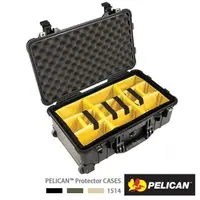 在飛比找PChome24h購物優惠-PELICAN 1514 氣密箱 登機箱 含隔層組-黑色