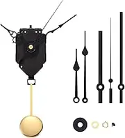 Plmvhpb DIY Pendulum Clock Movement Mechanism with 3 Pairs Different Hands Quartz Repair Shaft Wall Clock Kit Parts Replacement