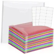24 Pcs 12 x 12 Paper Storage Organizer Scrapbook Paper Holder Clear Loading
