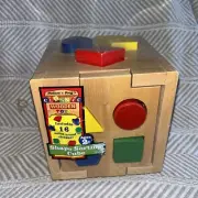 Melissa & Doug Classic Toy Shape Sorting Cube New Sealed C5