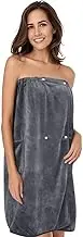 Sinland Microfiber Women's Spa Wrap Towel Bath Towel with Snap Closure