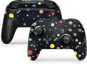 Tacky design Galaxy Skin for Nintendo Switch Pro Controller, Black Planet Decals Vinyl 3m Stickers Full wrap Cover