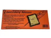 Gettysburg Address on Antiqued Parchment Paper