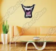 Vampire Fangs Teeth Mouth Dracula Demon Wall Sticker Interior Decor 22"X25"