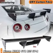 For Nissan NISMO GTR R35 GT-R 2009-2020 DRY Carbon Rear Trunk Spoiler Boot Wing