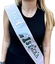 In My 21st Era Sash - Taylor Birthday Swift Party Girl Occasion In My Birthday Era Glitter Sash Gift Present (Black)