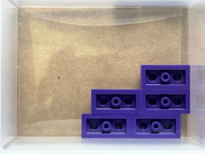 LEGO Parts - Dark Purple Plate 1 x 2 - No 3023 - QTY 5