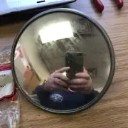Velvac Offset Convex Mirror & Bracket Round Spot Mirror Truck #p16 Vintage 6in