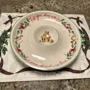 Lenox Home For The Holiday Inspirations & Illustrations Chip & Dip No Box