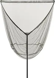 HENSENASIA Landing Net for Carp Fishing, 42 Inch Extra Large Fishing Net, 6 Feet Carbon Fiber Long Handle Saltwater Big Fish, Holds Up to 88lbs/40kgs, Olive Green, Supplied with Carry Bag