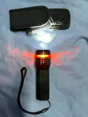 Telescopic Torch Powerful 3W LED Light includes batteries & Nylon Pouch