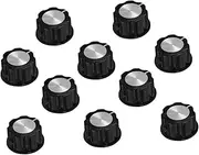 NUOBESTY 10pcs Potentiometer Knob for Electric Guitar and Bass Screw Type Volume and Tone Control for Easy Installation and Stylish Upgrade Compatible with Various Instruments