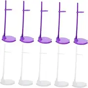 CORHAD 20pcs Doll Stands with Clips Plastic Display Holders for Dolls Sturdy Support Bracket Figures for Rooms and Present Giving