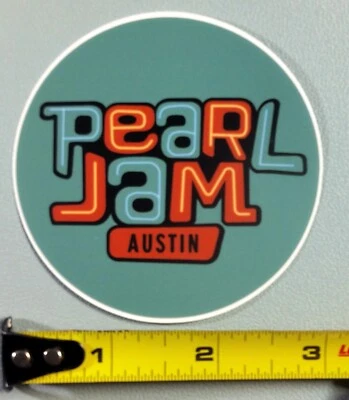 Pearl Jam Decal Sticker Slap 3" Austin Green