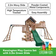 Lifespan Kids Kensington Play Centre Set with 2.2m Green Slide