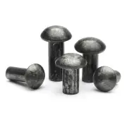 M6 M8 M10 Iron Half round head Rivet Natural Color Solid Knocking Rivets GB867
