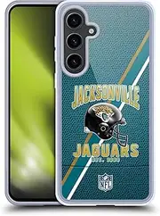 Head Case Designs Officially Licensed NFL Football Stripes Jacksonville Jaguars Logo Art Soft Gel Case Compatible with Samsung Galaxy S24+ 5G
