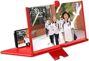 Magnifying Glass,Pull-Out Foldable Phone Screen Magnifier with Remote Control,12in Phone Screen Amplifier with Folding Stand Holder,3D Movies Projector for Movies,Videos,Gaming,Reading