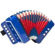 Accordion, 10 Keys Button Control Kid Accordions Musical Instruments for Chil...