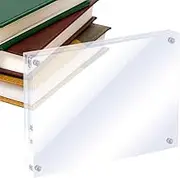 Acrylic Picture Frames - Transparent Photo Frame, Magnetic Display, Freestanding Frame | Frameless square design holds memories, versatile double-sided display for photos, documents, or table decorati