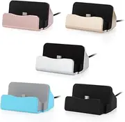 ULDIGI Desktop Charger Docking Station Fast Charge for More Compact Phone Holder for Home Office Golden