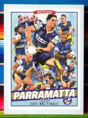 Framed 2021 PARRAMATTA EELS NRL Poster MITCHELL MOSES - 45cm x 32cm x 3cm