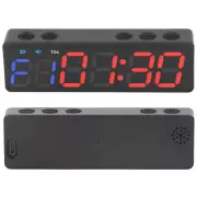 Digital Gym Timer Portable Workout Interval Timer Fitness Clock Blue And Red