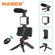 Smartphone Vlogging Kit Video Recording Equipment with Tripod Fill Light Shutter