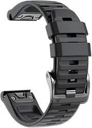 [RAYESS] 22 26mm Silicone Official Same Paragraph Wrist Strap For Garmin Fenix 6X 6 Pro 5 5X Plus Watch Quick Release Easy Fit Watchband