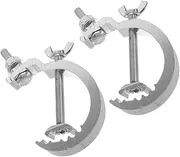 Yardwe 2pcs Heavy Duty Truss Clamp Light Hooks Durable Stage Lighting Clamps for LED Moving Head Lights Skid Design for Enhanced Stability Safety