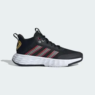 【adidas 愛迪達】Ownthegame CNY 2.0 K 中童 籃球鞋 運動 休閒 緩震 舒適 黑白紅(ID1151)