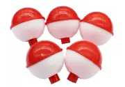 10pcs Fishing Floats Bobbers 0.75"-2" Snap-On Buoy Float Ball Fishing Bobber