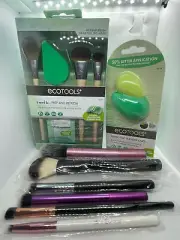 9 PC Brush & Sponge Set, ecoTools, NYX, Morphe, Bh Cosmetics, Real Technique NEW