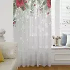 Semi Sheer Curtains 72 Inch Length, Christmas Curtain Sheers for Living Room ...