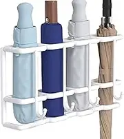 Umbrella Organizer for Wall - 4-Slot Wall Mounted Metal Umbrella Storage Holder | Umbrella Rack | Household Supplies | Space Saving Organizer, Home Decoration for Home Indoor