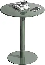 Round Height Bar Table Counter Pub Desk with Metal Base for Home Bar, Bistro Pub Table for Cocktail Dining Room Kitchen Desk, Metal Drink Wine Table Indoor End Table